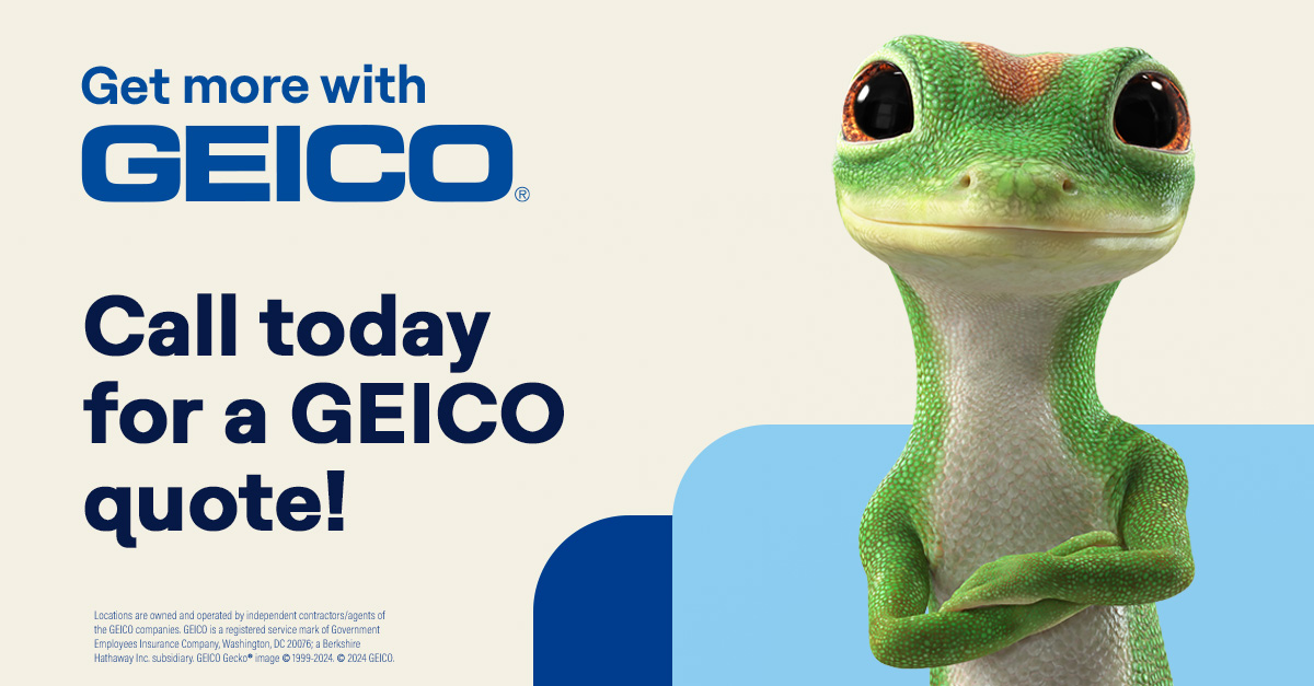 Now Representing Geico - Flier with Geico Geko